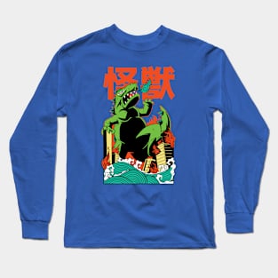 Japanese Style Kaiju Monster Manga Long Sleeve T-Shirt